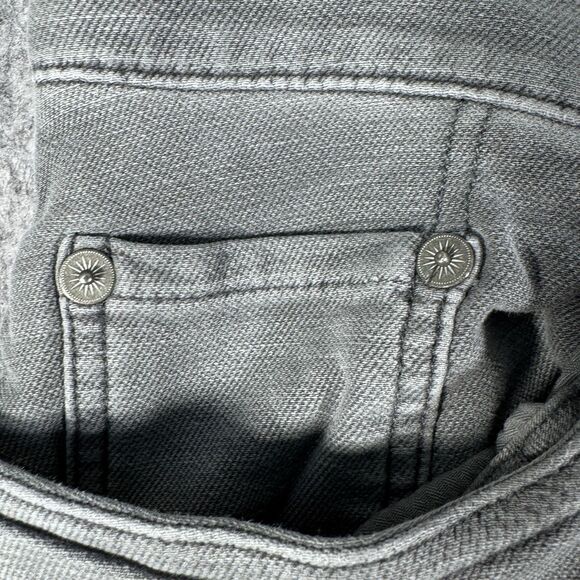 Faherty Stretch Terry 5-Pocket Pants Mens 33x30 Gray Performance Stretch - Picture 9 of 16